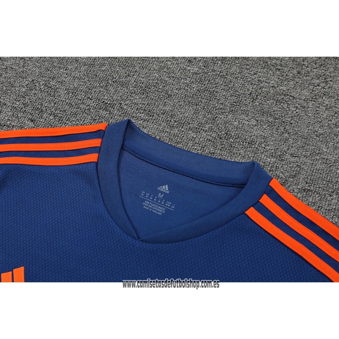 Chandal del Manchester United 22-23 Manga Corta Azul - Pantalon Corto